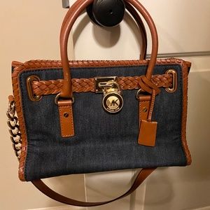 Michael Korda Denim Satchel Pocketbook